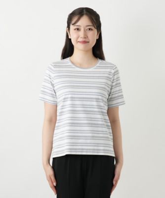 マルチボーダーカットソー【Ｌｅｉｌｉａｎ　ＷＨＩＴＥ　ＬＡＢＥＬ】