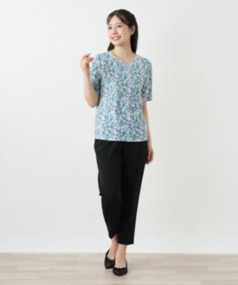 ペイズリー柄カットソー【Ｌｅｉｌｉａｎ　ＷＨＩＴＥ　ＬＡＢＥＬ】