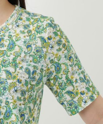 ペイズリー柄カットソー【Ｌｅｉｌｉａｎ　ＷＨＩＴＥ　ＬＡＢＥＬ】