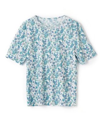 ペイズリー柄カットソー【Ｌｅｉｌｉａｎ　ＷＨＩＴＥ　ＬＡＢＥＬ】
