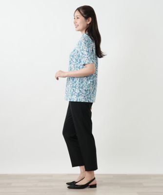 ペイズリー柄カットソー【Leilian WHITE LABEL
