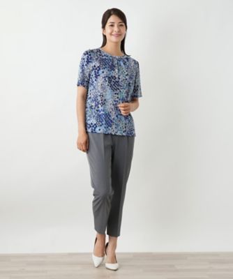 フラワー柄カットソー【Ｌｅｉｌｉａｎ　ＷＨＩＴＥ　ＬＡＢＥＬ】