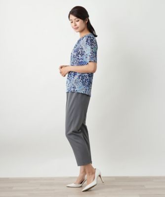 フラワー柄カットソー【Ｌｅｉｌｉａｎ　ＷＨＩＴＥ　ＬＡＢＥＬ】