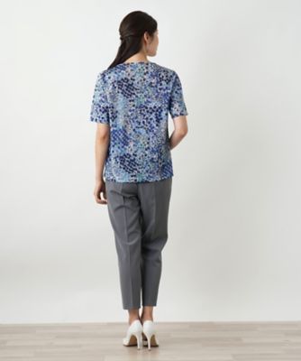 フラワー柄カットソー【Ｌｅｉｌｉａｎ　ＷＨＩＴＥ　ＬＡＢＥＬ】