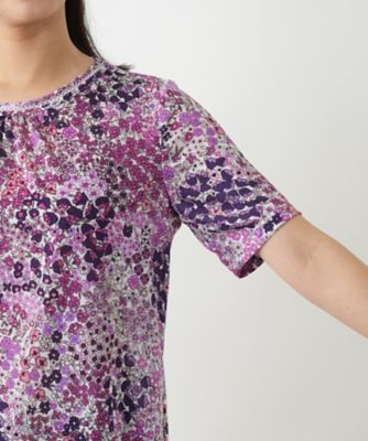 フラワー柄カットソー【Ｌｅｉｌｉａｎ　ＷＨＩＴＥ　ＬＡＢＥＬ】