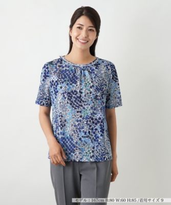 フラワー柄カットソー【Ｌｅｉｌｉａｎ　ＷＨＩＴＥ　ＬＡＢＥＬ】