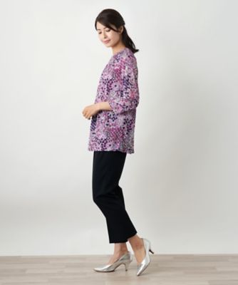 プリントタックカットソー【Ｌｅｉｌｉａｎ　ＷＨＩＴＥ　ＬＡＢＥＬ】
