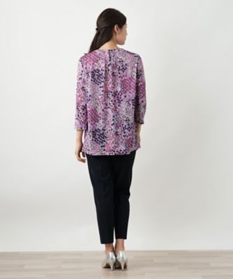 プリントタックカットソー【Ｌｅｉｌｉａｎ　ＷＨＩＴＥ　ＬＡＢＥＬ】