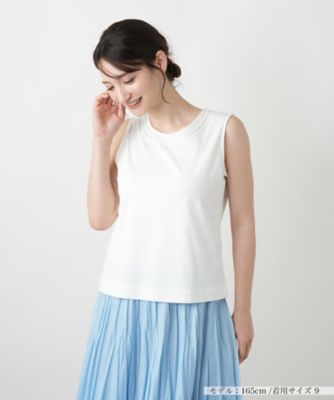 ノースリーブカットソー【Ｌｅｉｌｉａｎ　ＷＨＩＴＥ　ＬＡＢＥＬ】