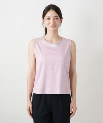 ノースリーブカットソー【Ｌｅｉｌｉａｎ　ＷＨＩＴＥ　ＬＡＢＥＬ】