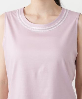 ノースリーブカットソー【Ｌｅｉｌｉａｎ　ＷＨＩＴＥ　ＬＡＢＥＬ】