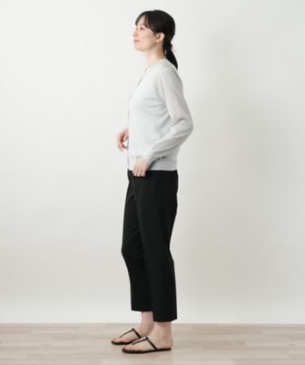 ラメクルーネックカーディガン【Ｌｅｉｌｉａｎ　ＷＨＩＴＥ　ＬＡＢＥＬ】