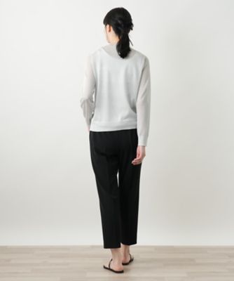 ラメクルーネックカーディガン【Ｌｅｉｌｉａｎ　ＷＨＩＴＥ　ＬＡＢＥＬ】