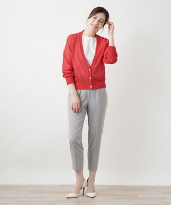 Ｖネックカーディガン【Ｌｅｉｌｉａｎ　ＷＨＩＴＥ　ＬＡＢＥＬ】