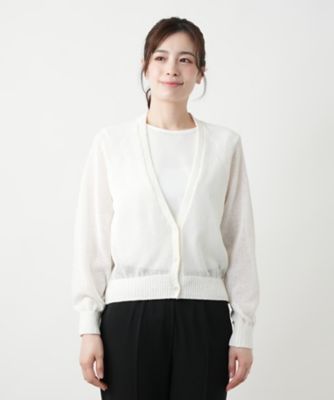 Ｖネックカーディガン【Ｌｅｉｌｉａｎ　ＷＨＩＴＥ　ＬＡＢＥＬ】