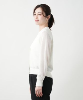 Ｖネックカーディガン【Ｌｅｉｌｉａｎ　ＷＨＩＴＥ　ＬＡＢＥＬ】