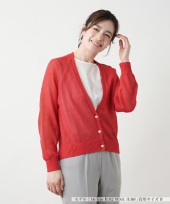Ｖネックカーディガン【Ｌｅｉｌｉａｎ　ＷＨＩＴＥ　ＬＡＢＥＬ】