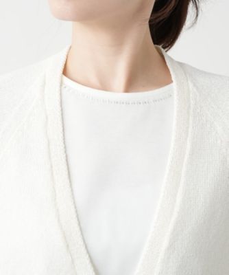 Ｖネックカーディガン【Ｌｅｉｌｉａｎ　ＷＨＩＴＥ　ＬＡＢＥＬ】