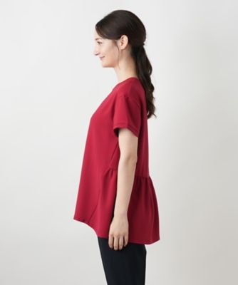 Leilian / レリアン バックギャザー切替カットソー【Leilian WHITE LABEL】 バックギャザー切替カットソー【Leilian WHITE LABEL】|レリアン