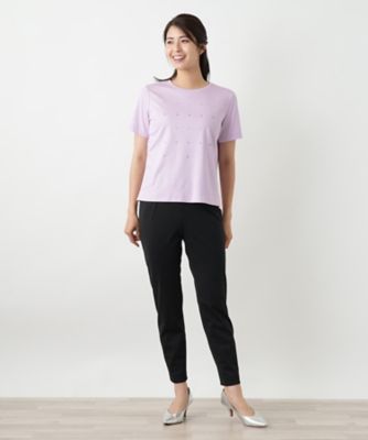 ビジューＴシャツ【Ｌｅｉｌｉａｎ　ＷＨＩＴＥ　ＬＡＢＥＬ】