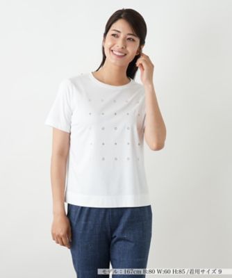 ビジューＴシャツ【Ｌｅｉｌｉａｎ　ＷＨＩＴＥ　ＬＡＢＥＬ】