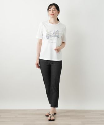 プリントカットソー【Ｌｅｉｌｉａｎ　ＷＨＩＴＥ　ＬＡＢＥＬ】