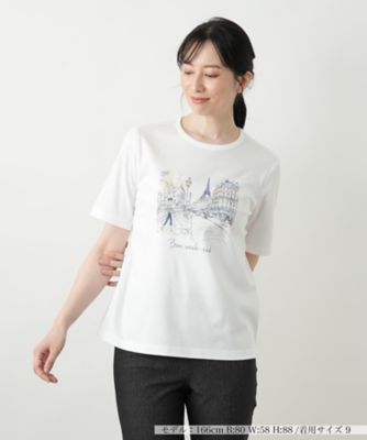 優待価格[EUCLAID](汗染み防止)イレギュラーヘムカットソー
