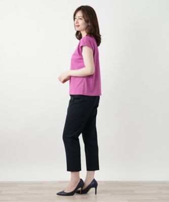 刺繍フレンチスリーブＴシャツ【Ｌｅｉｌｉａｎ　ＷＨＩＴＥ　ＬＡＢＥＬ】