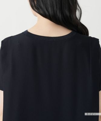 ラメクルーネックカットソー【Ｌｅｉｌｉａｎ　ＷＨＩＴＥ　ＬＡＢＥＬ】