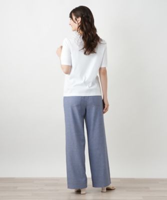 スパンコール刺繍Ｔシャツ【Ｌｅｉｌｉａｎ　ＷＨＩＴＥ　ＬＡＢＥＬ】