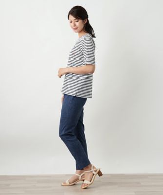 刺繍ボーダーカットソー【Ｌｅｉｌｉａｎ　ＷＨＩＴＥ　ＬＡＢＥＬ】