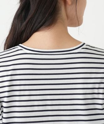 刺繍ボーダーカットソー【Ｌｅｉｌｉａｎ　ＷＨＩＴＥ　ＬＡＢＥＬ】