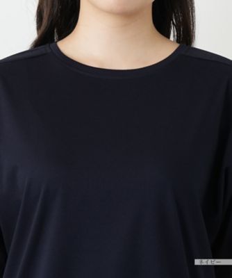 異素材切替カットソー【Ｌｅｉｌｉａｎ　ＷＨＩＴＥ　ＬＡＢＥＬ】