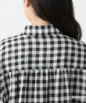 ギンガムチェックブラウス【Ｌｅｉｌｉａｎ　ＷＨＩＴＥ　ＬＡＢＥＬ】