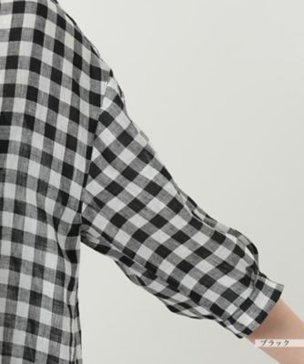 ギンガムチェックブラウス【Ｌｅｉｌｉａｎ　ＷＨＩＴＥ　ＬＡＢＥＬ】
