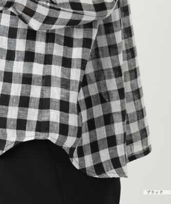 ギンガムチェックブラウス【Ｌｅｉｌｉａｎ　ＷＨＩＴＥ　ＬＡＢＥＬ】