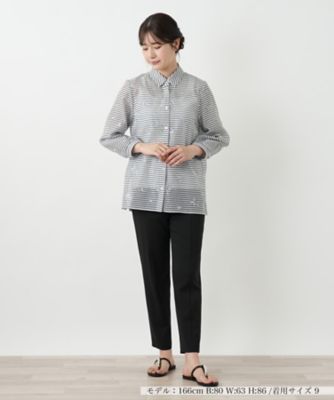 刺繍ボーダーブラウス【Ｌｅｉｌｉａｎ　ＷＨＩＴＥ　ＬＡＢＥＬ】