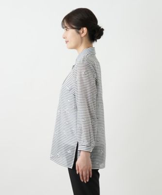 刺繍ボーダーブラウス【Ｌｅｉｌｉａｎ　ＷＨＩＴＥ　ＬＡＢＥＬ】