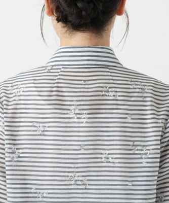刺繍ボーダーブラウス【Ｌｅｉｌｉａｎ　ＷＨＩＴＥ　ＬＡＢＥＬ】