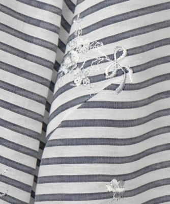 刺繍ボーダーブラウス【Ｌｅｉｌｉａｎ　ＷＨＩＴＥ　ＬＡＢＥＬ】