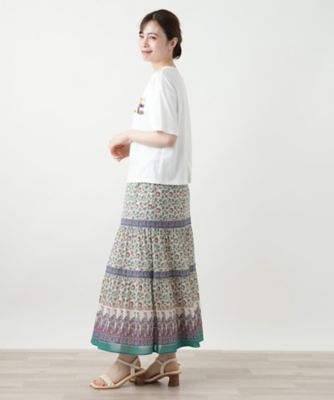 刺繍プリントＴシャツ【Ｌｅｉｌｉａｎ　ＷＨＩＴＥ　ＬＡＢＥＬ】