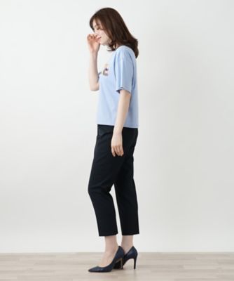 刺繍プリントＴシャツ【Ｌｅｉｌｉａｎ　ＷＨＩＴＥ　ＬＡＢＥＬ】