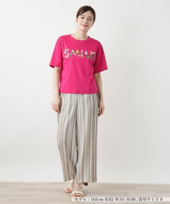 刺繍プリントＴシャツ【Ｌｅｉｌｉａｎ　ＷＨＩＴＥ　ＬＡＢＥＬ】