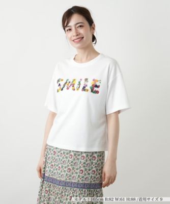 刺繍プリントＴシャツ【Ｌｅｉｌｉａｎ　ＷＨＩＴＥ　ＬＡＢＥＬ】