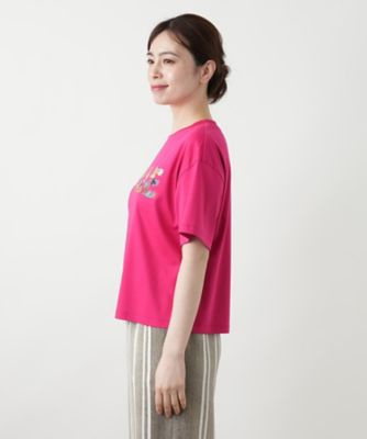 刺繍プリントＴシャツ【Ｌｅｉｌｉａｎ　ＷＨＩＴＥ　ＬＡＢＥＬ】