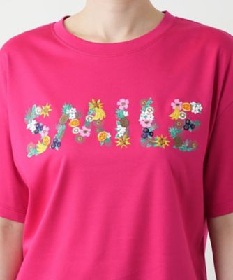 刺繍プリントＴシャツ【Ｌｅｉｌｉａｎ　ＷＨＩＴＥ　ＬＡＢＥＬ】