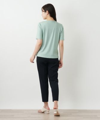 刺繍クルーネックカットソー【Ｌｅｉｌｉａｎ　ＷＨＩＴＥ　ＬＡＢＥＬ】