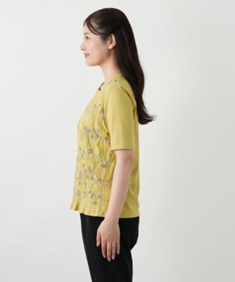 刺繍クルーネックカットソー【Ｌｅｉｌｉａｎ　ＷＨＩＴＥ　ＬＡＢＥＬ】