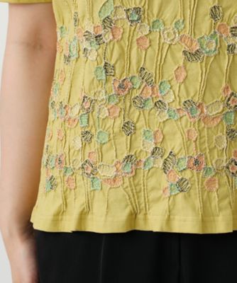 刺繍クルーネックカットソー【Ｌｅｉｌｉａｎ　ＷＨＩＴＥ　ＬＡＢＥＬ】