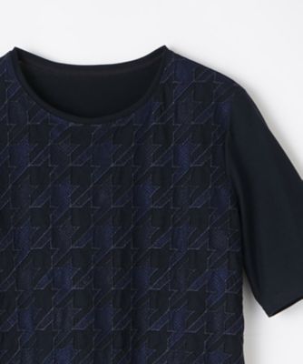 千鳥格子柄カットソー【Ｌｅｉｌｉａｎ　ＷＨＩＴＥ　ＬＡＢＥＬ】